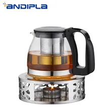 Чайник из нержавеющей стали тривец спиртовая свеча Отопление кофе молоко теплая плита чайный набор чай горшок держатель Полка база чайная посуда чайник