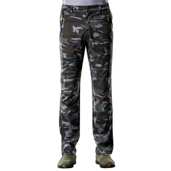 

Men's Women's Summer Quick Dry Softshell Pants Outdoor Waterproof Hiking Trekking Camping Climbing Elastic Sports Trousers VA170