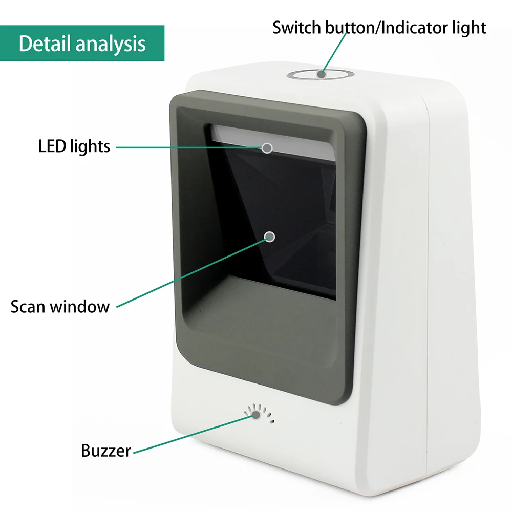 

ZYXRZYL Handheld 2.4G Wireless 1D/2D/QR Barcode Scanner Bar Code Reade