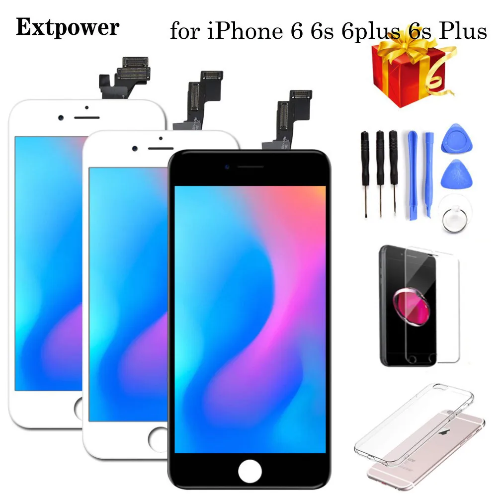 Extpower AAA Новый для iPhone 5 6 6s Plus ЖК-дисплей с сенсорным экраном дигитайзер комплект