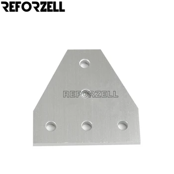 

5 hole T joining plate clear aluminum alloy 60*60*4mm for 2020 v-slot/T-slot Rail