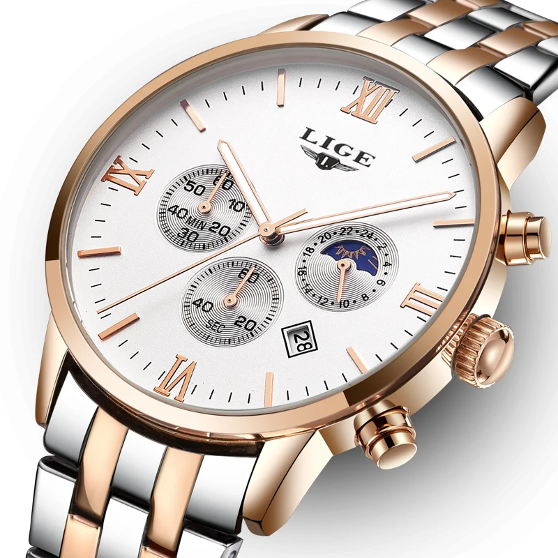 

2019 LIGE Mens Watches Top Brand Luxury Male Fashion Business Watch Men All Steel Waterproof Date Quartz Clock Relogio Masculino