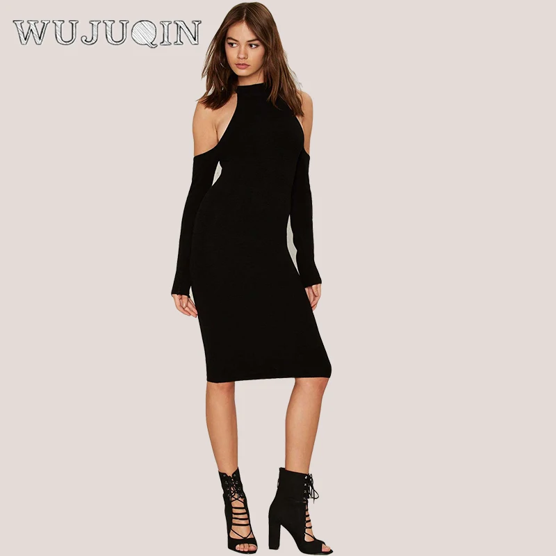 Black knee length dress casual pants sleeve