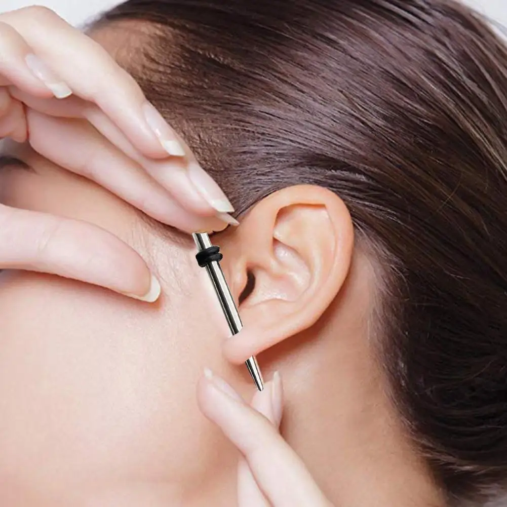 

36Pcs Stainless Steel Pointed Cone Stretching Ear Tunnel Plugs Tapers Jewelry