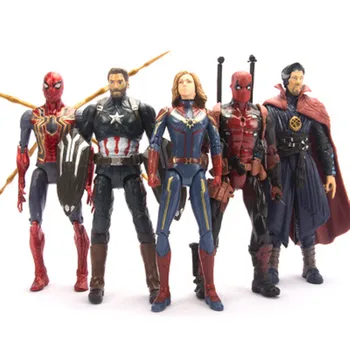 

Crazy Toys Marvel Avengers 2 Age of Ultron Iron Man Black Widow Hawkeye Captain America Thor Hulk PVC Action Figure Toy 20-25cm