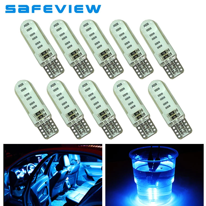 

10 PCS/Lot T10 W5W 12 SMD Super Bright Car LED Parking Lig License Plate Corner Lamp Backup Lamp DC 12V Canbus No Error Decoder
