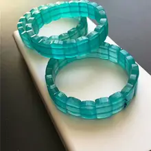 Природный кристалл браслет из амазонита из Мозамбика прямоугольник Бусины 13 мм AAAA