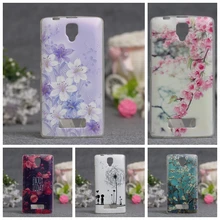 Luxury 3D Style Cartoon Flowers Zebra Clear Back Cover Soft TPU Case For Lenovo A2010 A 2010 Slim Thin Silicone Phone Cases