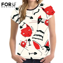 FORUDESIGNS/женский спортивный костюм для йоги, бега в тренажерном зале, Спортивная футболка, топы, быстросохнущая одежда для фитнеса для женщин, трико для бега