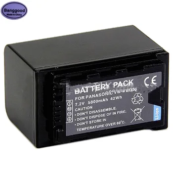 

7.2V 5800mAh VW-VBD58 VWVBD58 VBD58 Camera Battery for Panasonic VBD29 VBD78 VBD55 AJ-HPX260MC PX270 PX285MC PX298 AG-FC100