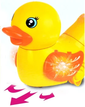 

Plastic Sounding Educational Flashing Electronic Music Portable Lantern Cute Lovely Children Universal Rhubarb Duck Toy 2020