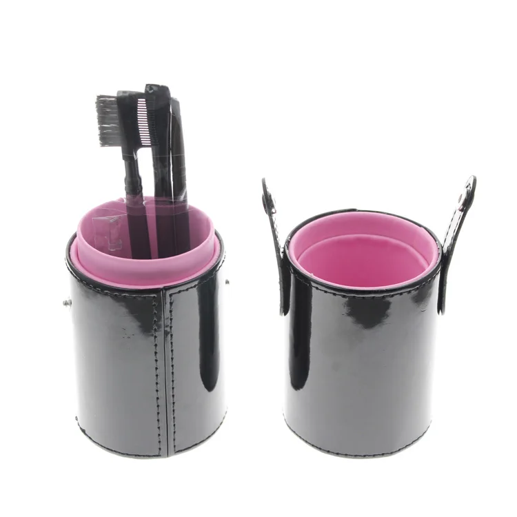 

Cylinder Brush Holder 4Pcs Eyebrow Makeup Cosmetic Set Include Eyebrow Brush Eyebrow Tweezer Eye Shadow Brush Eyelash Brow Comb
