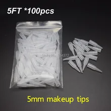 5FT* 5 мм одноразовая Перманентная машинка для бровей ручка иглы наконечники крышки