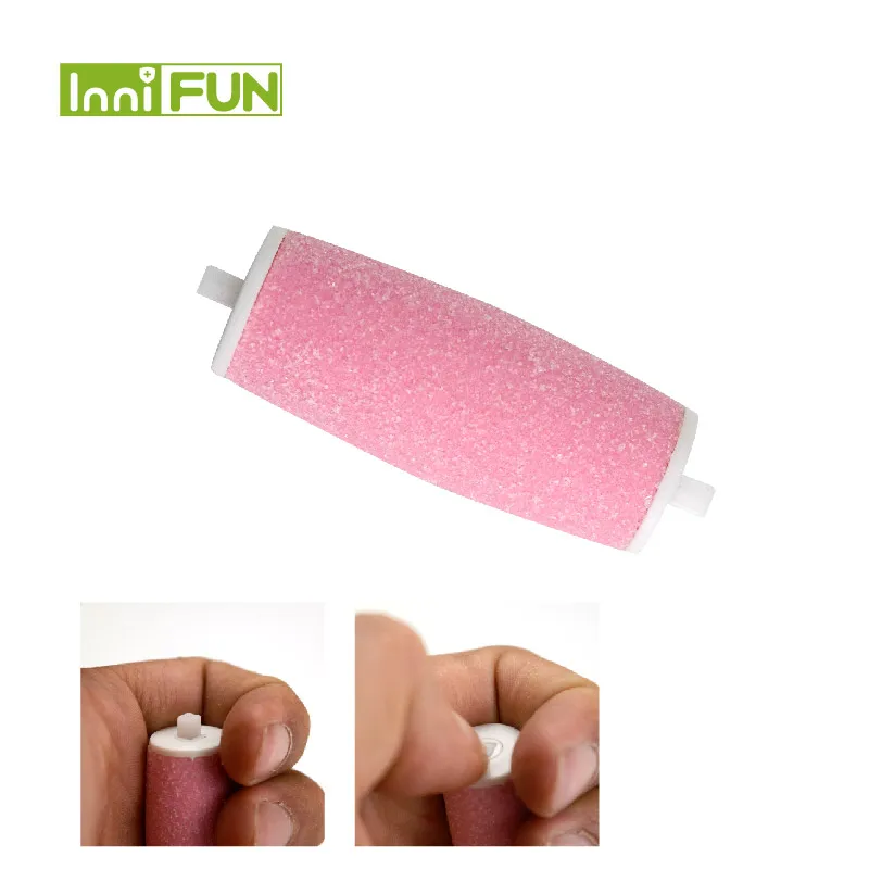1pcs Feet care tool pink color Heads Pedi Hard Skin Remover Refills Replacement Rollers For scholls file Foot care tool