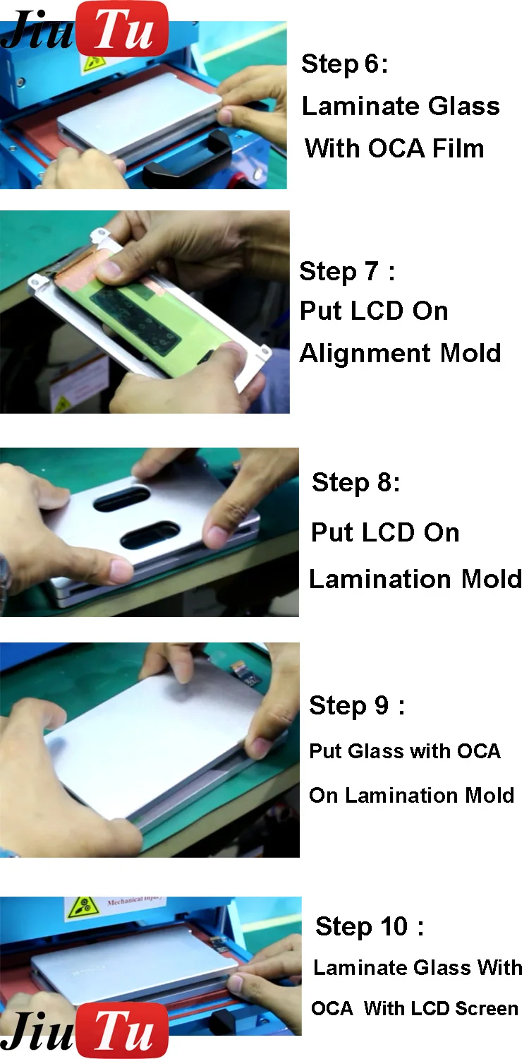alignment mold + lamination rubber for s6 s7 s8 edge s8 plus Molds Step 2