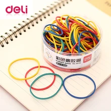 Deli 1 Pack 50g couleur ronde élastique bureau cercle élastique inancial entrepôt école bureau cerclage fournitures 3219