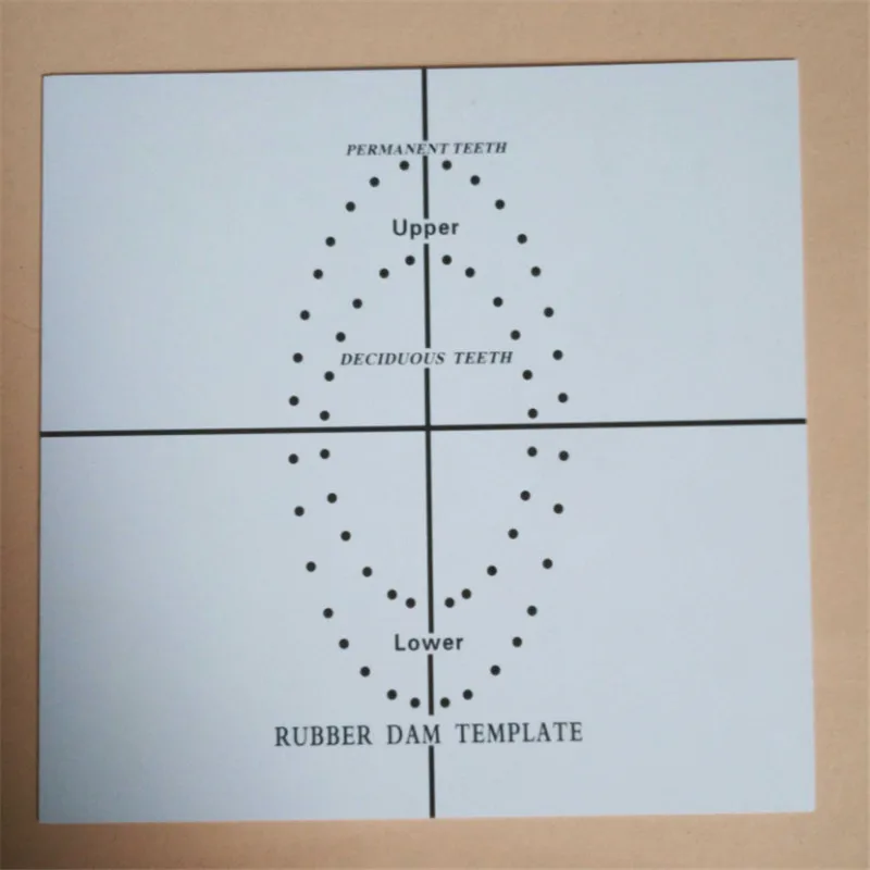 A0193 1 Piece Dental Stainless Rubber Dam Punch Hole Board Instrument Toolin Teeth Whitening