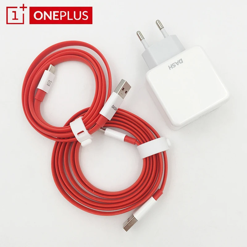 

Original 5V 4A ONEPLUS EU Dash Charger Power Adapter 100CM/150CM USB Type C Noodle/Flat Dash Cable For Oneplus 6 5 5T 3 3T Three