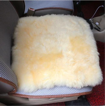 

Pure wool cushion car small square mat 45 cm hair wool pad
