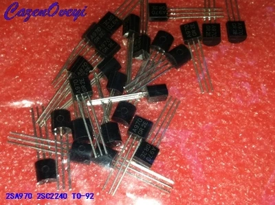 

100pcs/lot 2SA970 2SC2240 (50PCS* A970 +50PCS* C2240 ) TO-92 Bipolar Transistors - BJT NPN Gen Pur SS new original In Stock