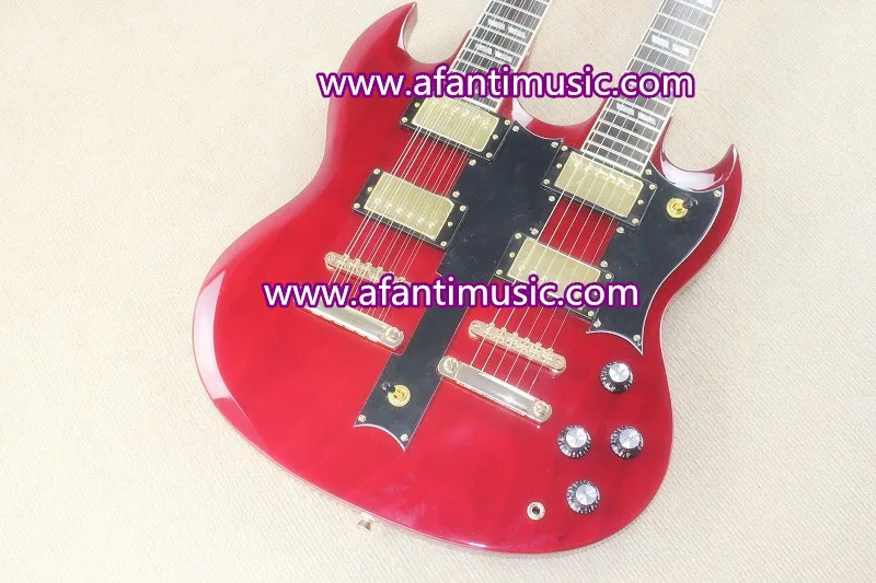 

Afanti Music / Mahogany Body & Neck / Double Neck /  AFANTI electric guitar(ASG-536)