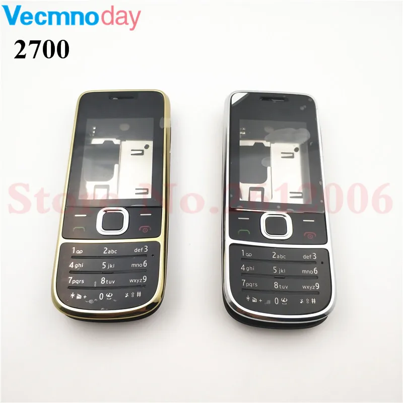 

Vecmnoday Housing Case For Nokia 2700 Full Complete Mobile Phone Housing Battery Cover Door Frame With Keyboard