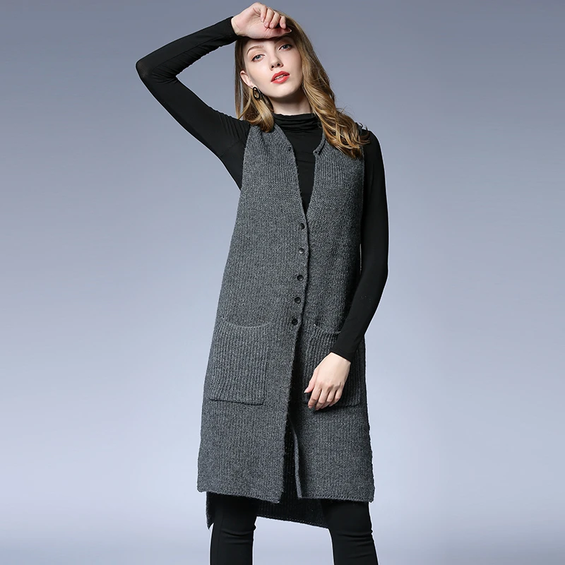 sleeveless cardigan vest