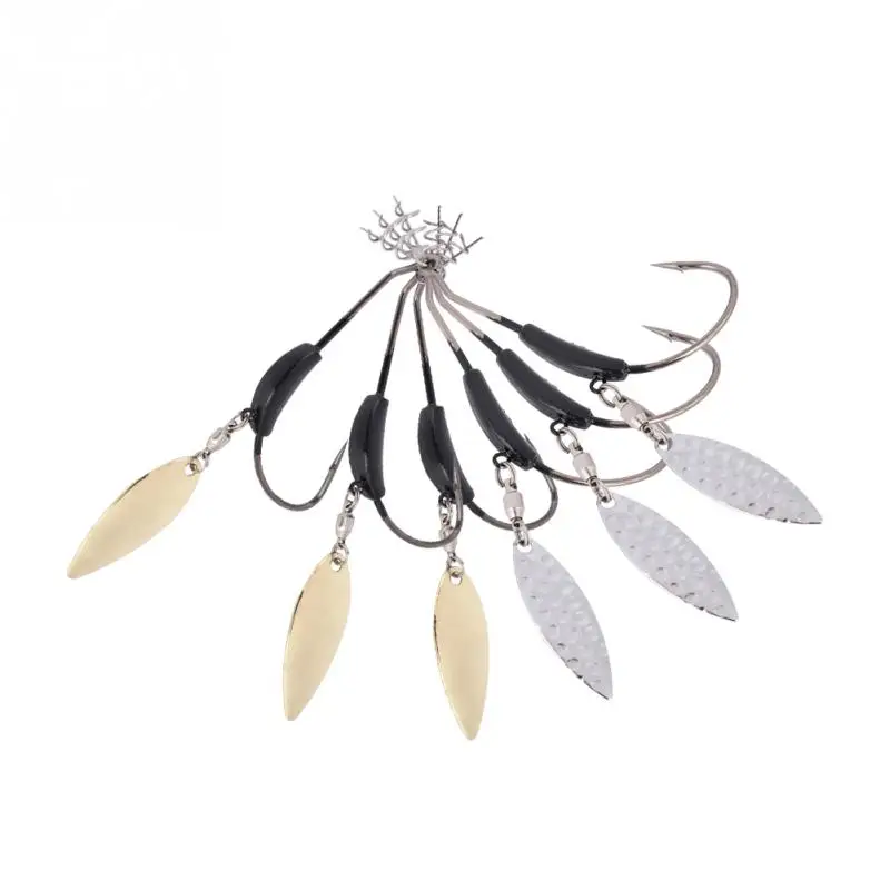 3Pcs/lot Jigging Hooks Fishing Hook Boat Jigging Bait Fishing Rope