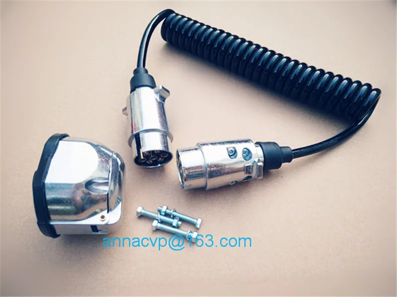 trailer coilded cable plug kit with one socket plug seal 3