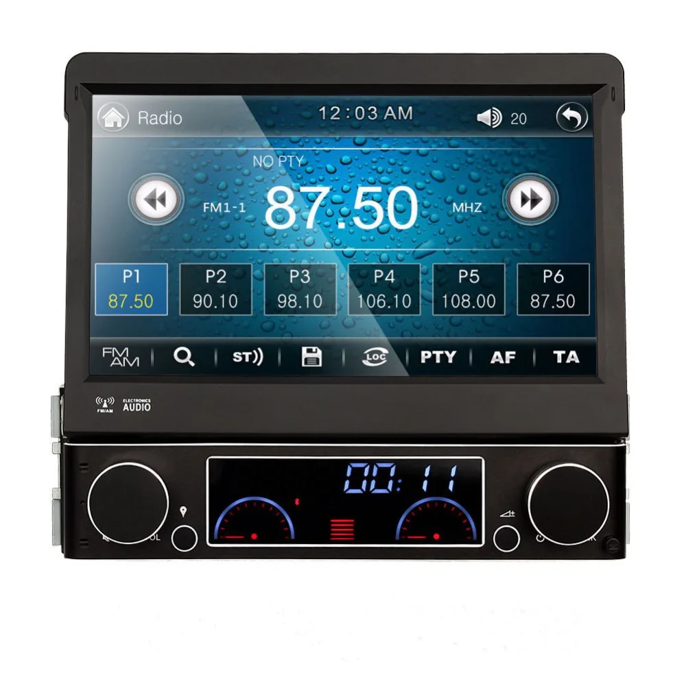 Best 7-inch digital Automatic touch screen 1 DIN universal Car DVD Player car radio player audio AM/FM Tuner USB/ SD  Bluetooth GPS 2