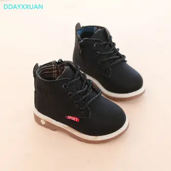 

Kids Sports Shoes 2018 New Spring Children Sneakers High-Top Breathable Boys Casual Shoes for Girls Martins Boots EU 21~30