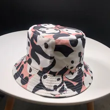 Новая модная шапка панда Складная двусторонняя наружная Солнцезащитная шапка Рыбацкая шляпа