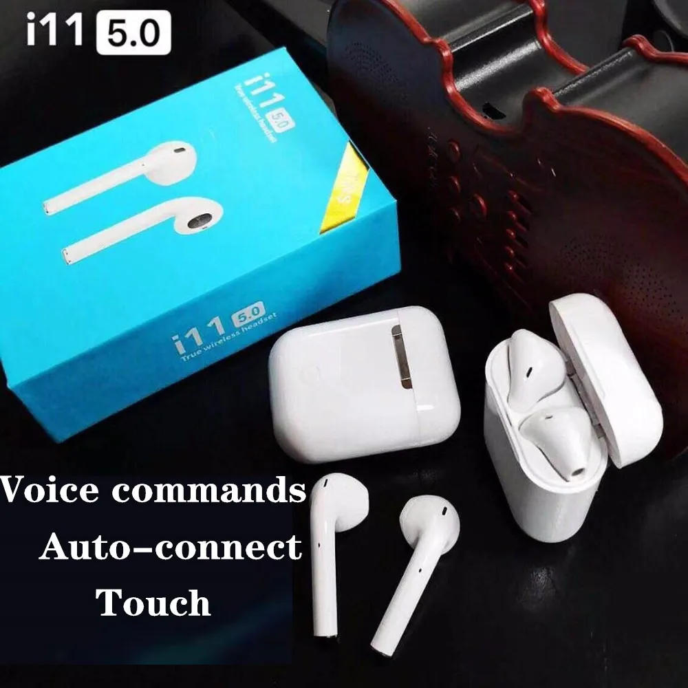 

i11 TWS Wireless Earbuds 5.0 Bluetooth Earphone Headphone Touch Control Sport Headset max pop up function