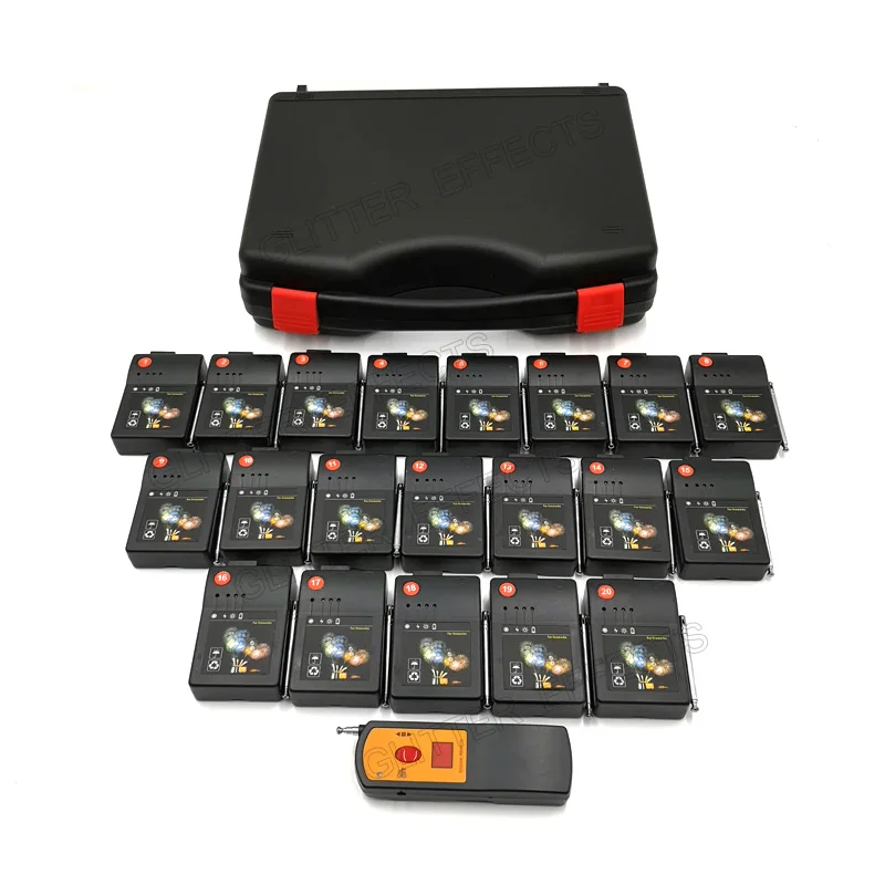 

20 Cues remote wireless stage electric fireworks T20 Stage Light machine wedding fire system