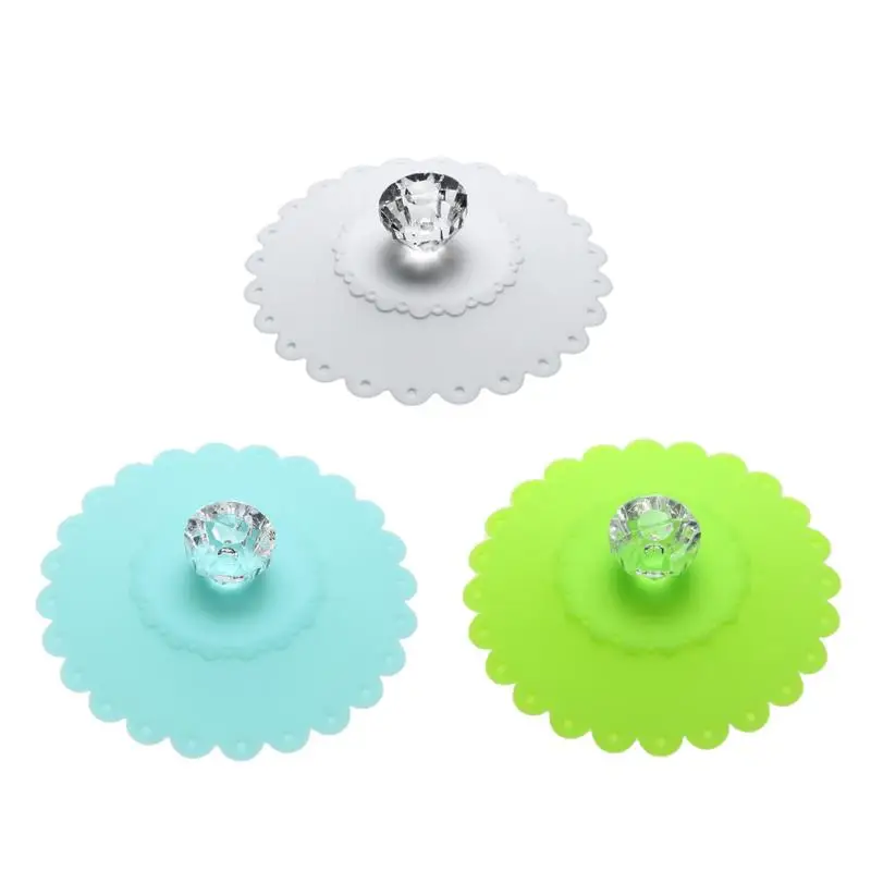 Buy Diamond Shape Anti dust Silicone Cup Lid Thermal