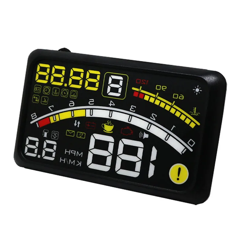 

2018 Auto Parts 5.5" Plus HUD Head Up Display Car Speed Monitor Hud Projector OBD II Car Alarm Monitoring Scanner Display