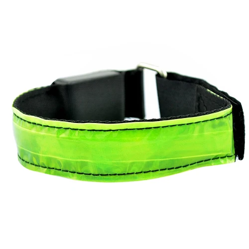 

LED Light Safety Reflective Belt Strap Snap Arm Band Sports Running Armband
