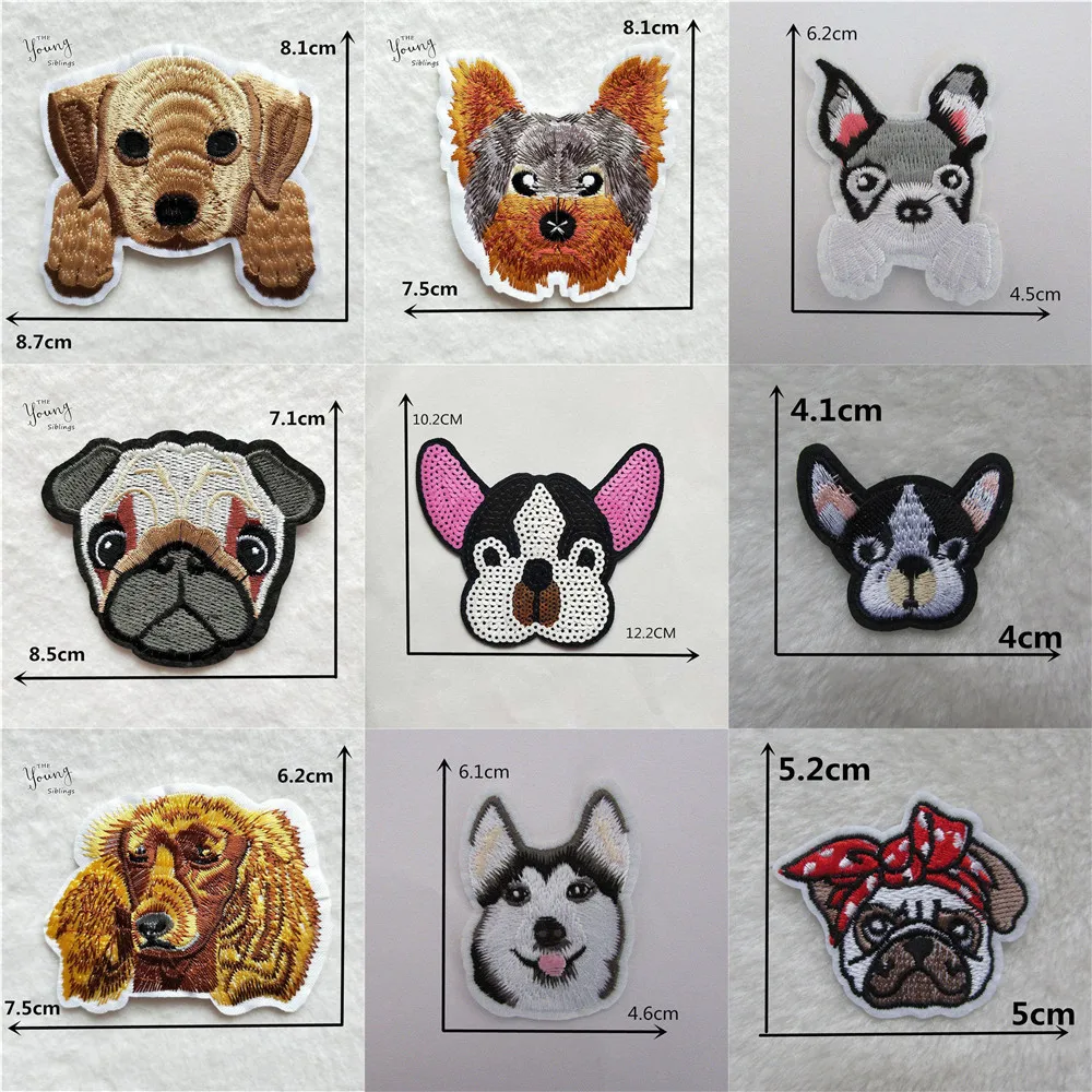 Dog Patches Decorative Stickers Scrapbooking Cartoon Animal Stickers badge Stationery Album Stickers Kids Gifts Accessories