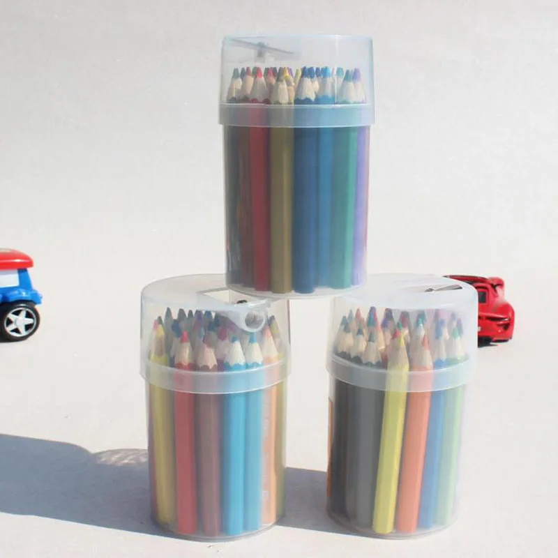 36 шт./упак. Multi Цвет 8,8 см карандаши 36 Цвета карандаши с точилка с чехлом карандашный рисунок для Art канцелярские инструменты