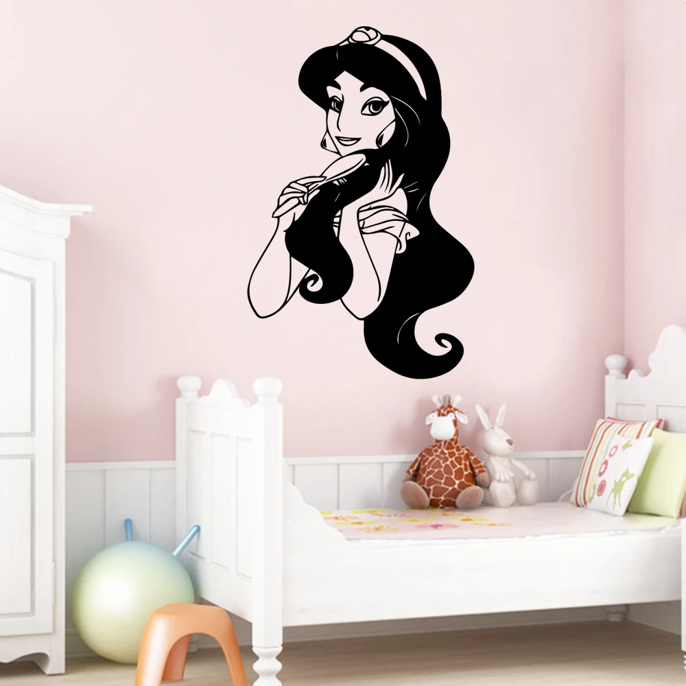 

Beauty Princess Wall Sticker Mural Art Home Decor Kids Children's Room Bedroom Removable Home Decoration Accessories
