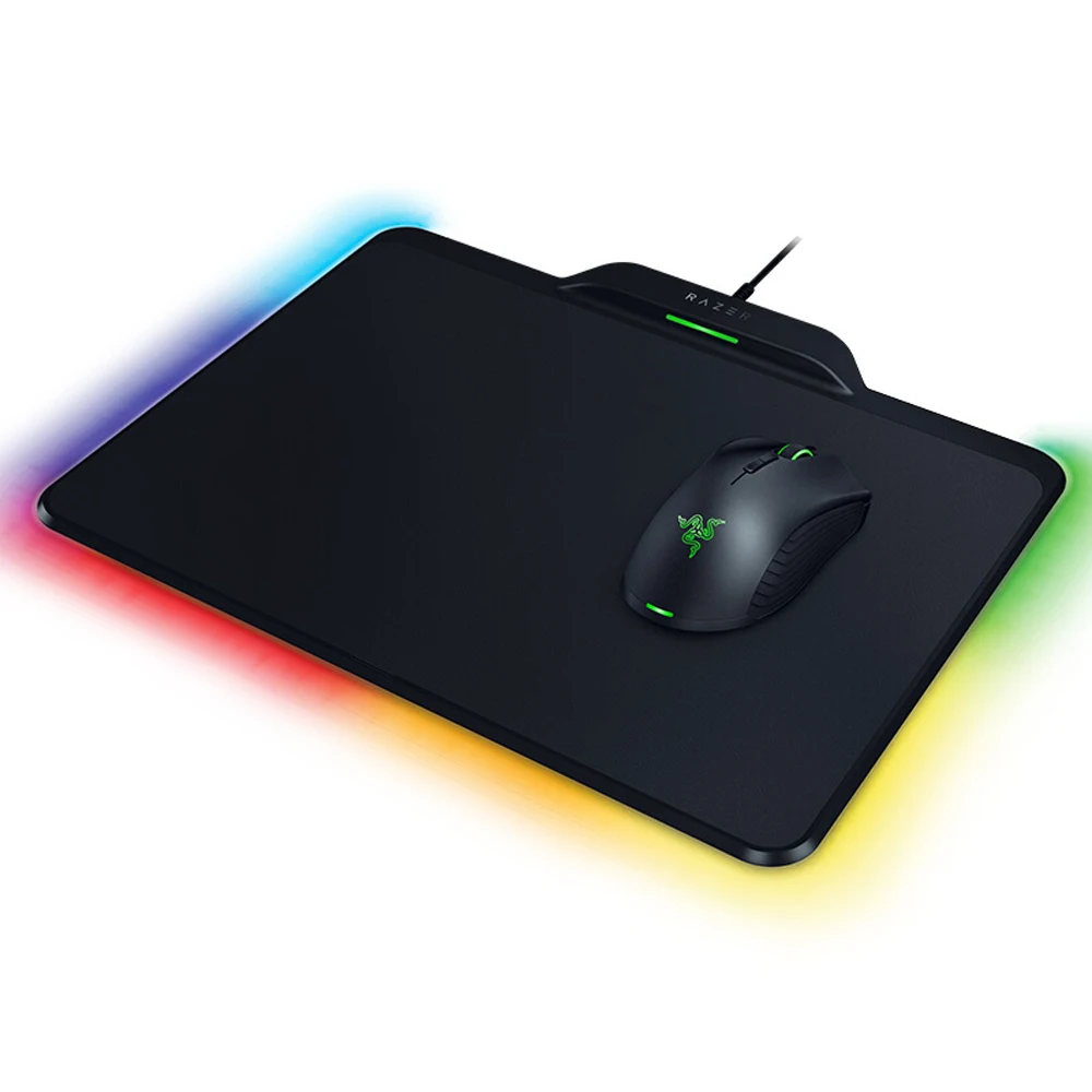 Razer Mamba Hyperflux Беспроводная игровая мышь 16000 dpi 5G Оптический сенсор 450 ips+ Firefly Hyperflux коврик для мыши комплект