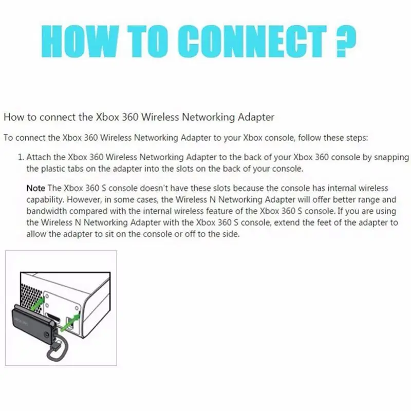 Для Xbox 360 Wifi беспроводной сетевой адаптер A/B/G & N Сетевой с двойной антенной для