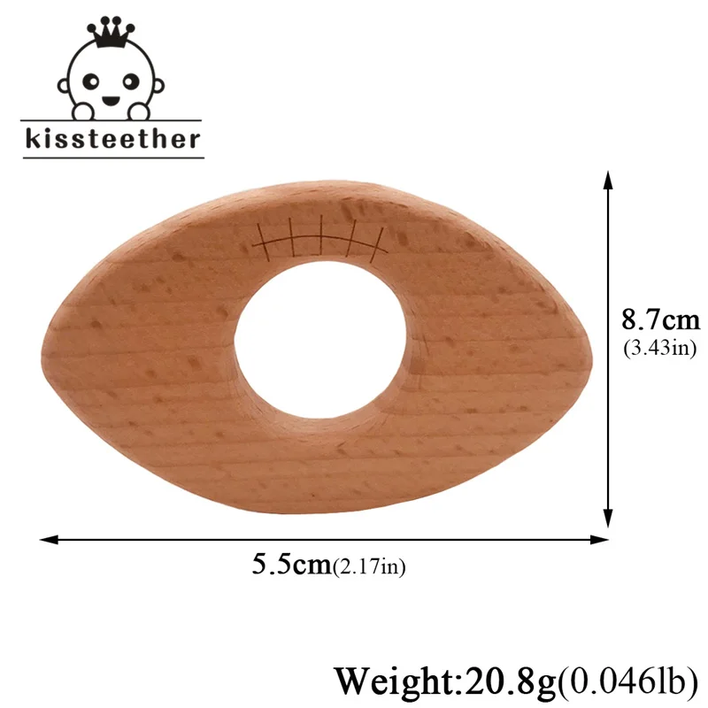 Бук Бейсбол деревянный Прорезыватель настраиваемые ребенка прорезыватель для зубов сделай своими ругами слингобусы BPA бесплатно еда