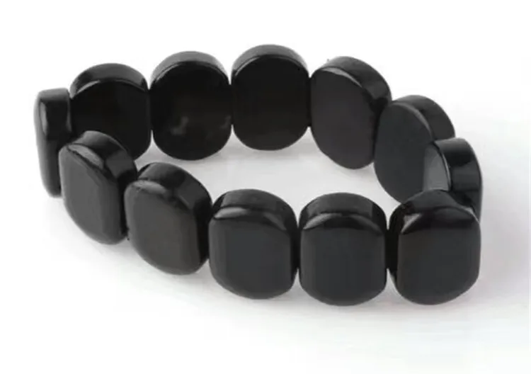 

Black Bian Stone Health Energy Bracelet/treat hair loss,gastrointestinal disease,constipation,obesity,diabete jewelry bian stone