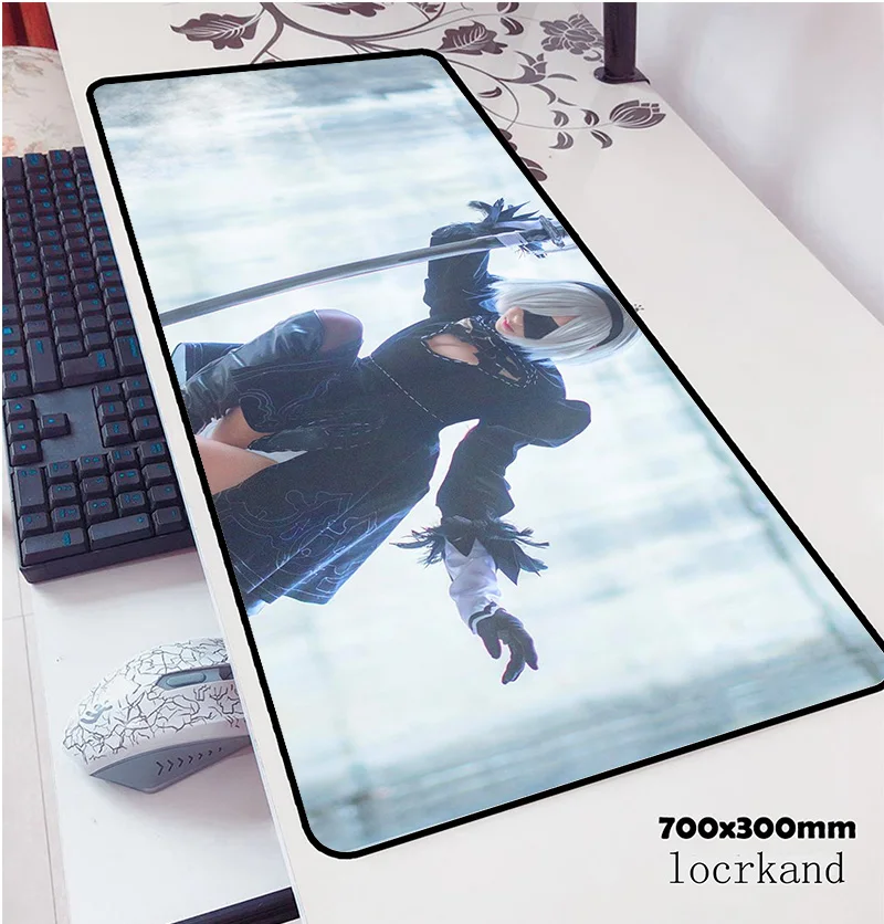 Коврики для мыши NieR Automata 70x30 см коврик нетбука компьютерный популярный игровой