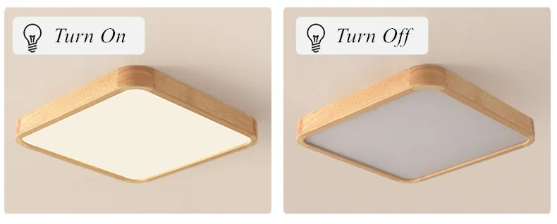 Wood Art Modern LED Ceiling Light Fixtures for Living Dining Room Bedroom Home Decoration Indoor Lighting Lampara Techo 14