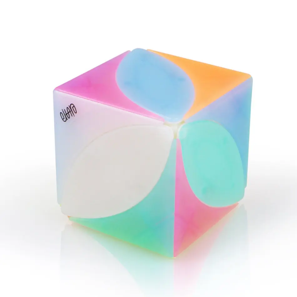 

Qiyi 3x3 Cube 3x3x3 Jelly color Magic Cube 3 Layers Maple leaf Magic Cube Strange-shape Cube Puzzle Toys For Children Kids Gift