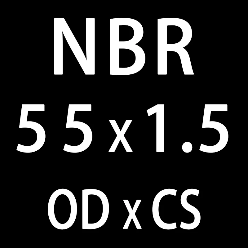 10 шт./лот резиновым кольцом черный NBR уплотнительное кольцо CS1.5mm OD55/60/65/70/75/80/85/90/95 мм уплотнительное кольцо нитрил прокладка масло шайба - Цвет: OD55mm