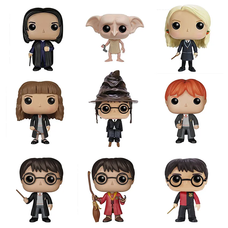 

Harry Potter Figure Vinyl Doll 10cm PVC Nendoroid Model Dobby Ron Luna Potter Figma Toys