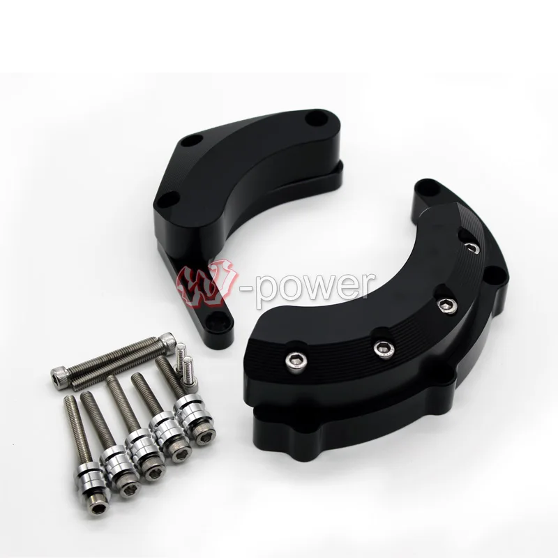 HTTH For YAMAHA MT09 MT-09 Engine Guard Case Slider Cover Protector Engine Guard Case Slider Black